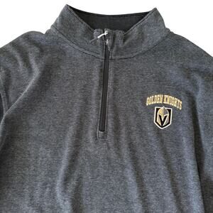 NHL Vegas Golden Knights long sleeve quarter zip 2XL gray mens pullover shirt